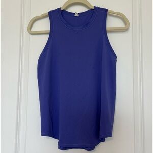 Lululemon Sleeveless Workout Tank lightweight quick dry blue Purple 4 great